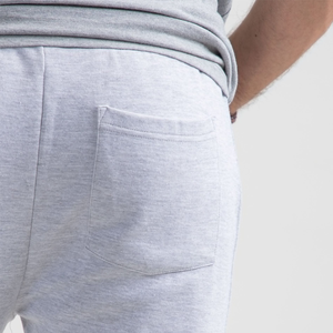 กางเกงขายาวผ้าฝ้ายฟลีซหนานุ่มสำหรับผู้ชาย ทรงหลวม สไตล์ลำลอง ซักฟอกสีขาว เหมาะสำหรับออกกำลังกาย เอวยางยืด สไตล์สตรีทแฟชั่น - Product Image 4