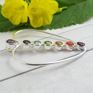 Vente en gros de pendentifs en argent sterling massif 925 pierres précieuses de couleur naturelle faite à la main bijoux en argent pendentif à breloque en argent massif - Product Image 2