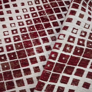 Tissu d'ameublement jacquard tissé en polyester 100% de couleur personnalisée, lourd, respirant, antistatique pour meubles et canapés - Product Image 2