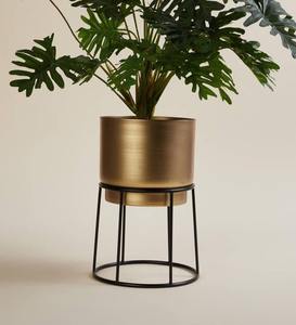 Jardinières sur pied en aluminium doré de qualité supérieure, sculptées à la main, pour les maisons, les cafés, les restaurants, les salons et les jardins - Product Image 4