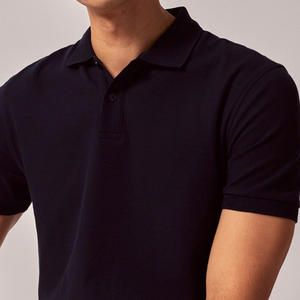 Polo Muscle Fit pour hommes T-shirts de sport d'été Polo surdimensionné en coton biologique à coupe ajustée Chemise à col en gros - Product Image 6