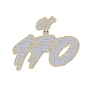 จี้เพชรที่มีคุณภาพสูงของผู้หญิงที่ปลูกในห้องทดลองแบบคลาสสิกจี้ทอง14K VVS2ตัดสดใสเครื่องประดับที่ประณีตทันสมัย - Product Image 3