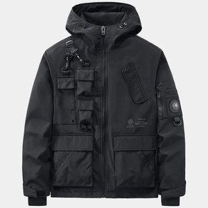 High Quality Tech Wear Windbreaker Style <b>Jacket</b> Fashionable Hooded Durability Waterproof Cyberpunk Tactical <b>Jackets</b> <b>Men</b> - Product Image 5