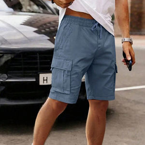 กางเกงขาสั้นทรงคาร์โก้สำหรับผู้ชายกางเกงขาสั้นสำหรับใส่ได้ทั้งชายและหญิงเอวยางยืดแห้งเร็วระบายอากาศได้ดีออกแบบได้ตามต้องการสำหรับฤดูร้อน - Product Image 3