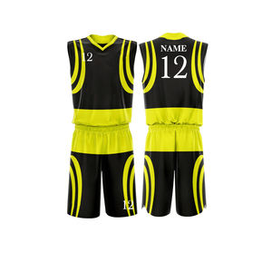 Short de basket-ball d'été personnalisable uniformes imprimés BSCI réversibles entièrement par sublimation séchage rapide respirant pour la taille supérieure - Product Image 2