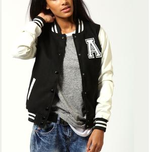 Hiver en vrac personnalisable streetwear chenille coton université mens varsity jacket solid colour breathable ladies varsity jackets - Product Image 5