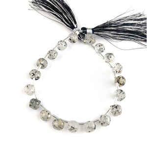 Pierre précieuse d'agate en mousse de qualité AAA, 7-10mm, forme de goutte, facette coupée, 8 pouces de Long, perles étoilées pour la fabrication de bijoux et de bracelets - Product Image 1