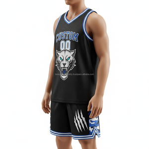 ชุดบาสเก็ตบอลสำหรับผู้ชาย แบบกำหนดโลโก้เองได้ พร้อมหมายเลข สำหรับนักเรียน ยืดหยุ่นสูง ระบายอากาศได้ดี ทนทาน ไร้รอยต่อ สะท้อนแสง - Product Image 6