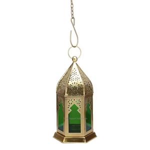 Premium Quality Handmade Moroccan Decorative Iron <b>Lanterns</b> With Colorful Glass for Hanging & Tabletop Decoration - Product Image 1