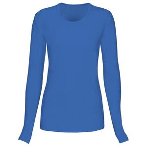 Chemise de gommage extensible douce à manches longues respirante à 4 voies pour femmes sous-vêtement de soins infirmiers médicaux personnalisable uniforme d'hôpital OEM - Product Image 5