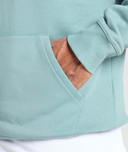 Pull à capuche surdimensionné noir 100% coton pour hommes, logo de broderie 3D personnalisé, nouveau design, sweats à capuche pour hommes, vente en gros - Product Image 6