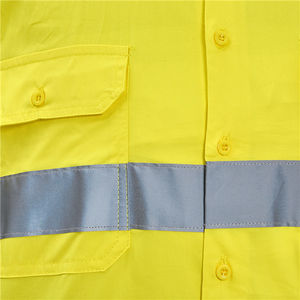 Vêtements de travail d'hiver deux pièces haute visibilité 100% vestes en polyester manches longues en coton vêtements de sécurité réfléchissants imperméables, y compris - Product Image 4