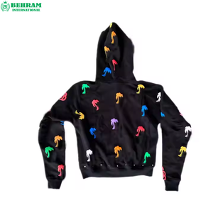 Sweat à capuche unisexe de haute qualité 100% coton molletonné/éponge française, séchage rapide, respirant, confortable, élégant, décontracté, imprimé numérique - Product Image 3