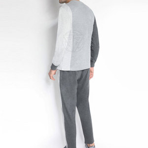 Conjunto Deportivo Ligero de Invierno para Hombre, Estilo Casual, Color Sólido, Sudadera Clásica, Pantalones Deportivos Elásticos, Ecológico, Ideal para Viajes y Descanso - Product Image 2