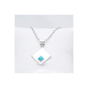 Meilleur prix vente Adorable pendentif en argent sterling 925 fait main avec incrustation de réglage de lunette Larimar - Product Image 3