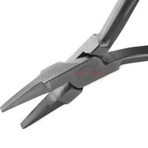 Alicates dentales profesionales de nariz plana, alicates de nariz plana para ortodoncia, fabricante a granel de acero inoxidable, instrumentos médicos - Product Image 4
