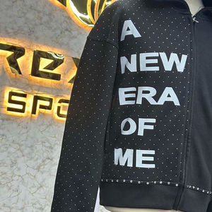 Sweat à capuche zippé avec logo personnalisé le plus demandé Puff Printed fabriqué en usine prix bon marché sweats à capuche pour hommes vente à chaud - Product Image 5