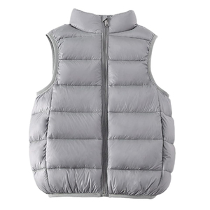 Gilet matelassé pour femme avec poches avant et fermeture éclair Gilet matelassé pour femme Veste légère sans manches confortable Gilet matelassé pour femme - Product Image 5
