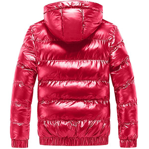 Veste d'hiver matelassée pour homme, chaude, légère, élégante, à capuche, imperméable, coupe-vent, thermique, confortable, durable, en toile - Product Image 2