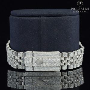 Montre moderne de luxe d'excellente qualité Moissanite Diamond Iced Out avec affichage Chroma light et brillance ultime - Product Image 3