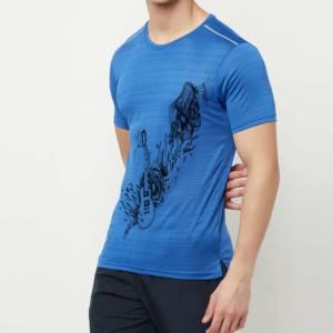Camiseta deportiva OEM para hombre, ropa deportiva de gimnasio de etiqueta privada, diseño de punto elástico de gran tamaño, para correr, otros deportes disponibles - Product Image 1