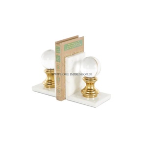 ที่ตั้งหนังสือโลหะกระจกและบ้านดีไซน์คลาสสิกหรูหราหนังสืออ่านหนังสือของตกแต่งบ้านที่คั่นหนังสือโลหะจากอินเดีย - Product Image 1