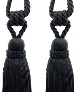 Attache de rideau en coton avec pompon - Product Image 4