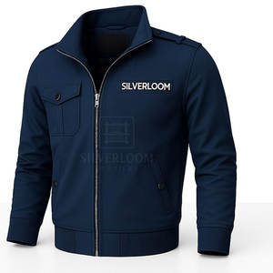 Blouson aviateur Silverloom personnalisé pour hommes | Manteau coupe-vent décontracté coupe ajustée avec fermeture éclair | Veste d'hiver Fashion Outwear OEM ODM - Product Image 4
