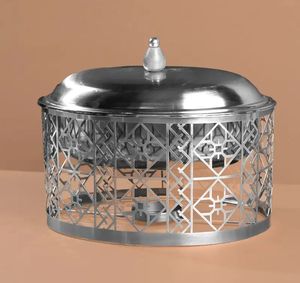 Casserole en acier inoxydable finition argent doré Pot écologique à induction au gaz Prêt pour la maison Hôtel Buffet Party Moyen-Orient - Product Image 4