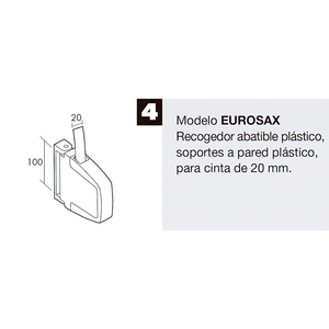 Raccoglitore per Tende a Rullo Eurosax C-22 Bianco - Product Image 2