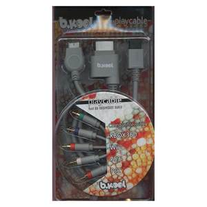 Cable Adaptador 4 en 1 Gris Playcable BK012, Cables de Audio y Video - Product Image 1