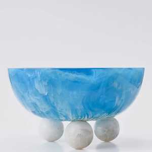 ชุดชามและจานอาหารลายศิลปะอีพ็อกซี่ทำมือเป็นมิตรกับสิ่งแวดล้อมเหมาะสำหรับการตกแต่งวันอีดเดือนและงานแต่งงาน - Product Image 3