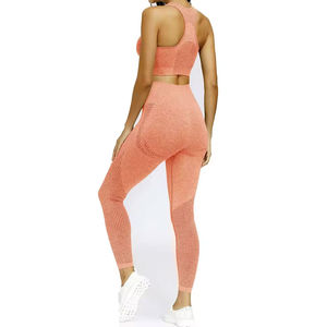 Ensemble de yoga et fitness pour femmes, legging taille haute, ensemble de yoga, soutien-gorge de sport pour la course à pied et la gym, vêtements de sport pour femmes avec logo personnalisé, service OEM - Product Image 5