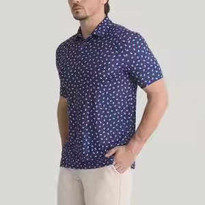 Nouveauté T-shirt polo de luxe en coton pour hommes Polo de golf en tricot de polyester avec logo brodé Chemises polo personnalisées - Product Image 6