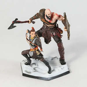 Figuras de Resina de Kratos y Atreus de God of War, Muñecos de Dibujos Animados para Coleccionar y Decorar, Material de PVC de Buena Calidad, en Caja - Product Image 6