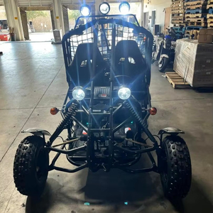 Kart à pédales haute vitesse 200cc 4 temps à essence tout-terrain avec suspension, freins à disque et sièges ergonomiques - Product Image 1