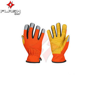 Gants de sécurité multifonctionnels en cuir personnalisables pour mécaniciens, compatibles avec les écrans tactiles, antidérapants, anti-vibrations - Product Image 5