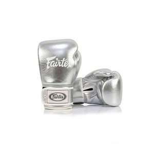 นวมฝึกซ้อมมวย MMA Fairtex หนังแท้แบบเต็มนิ้ว ติดแถบตีนตุ๊กแก พิมพ์โลโก้สีตามสั่ง สำหรับผู้ใหญ่ - Product Image 4