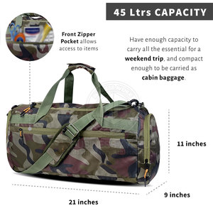 Sac de sport de voyage grand format robuste, imperméable, léger et personnalisé - Product Image 3