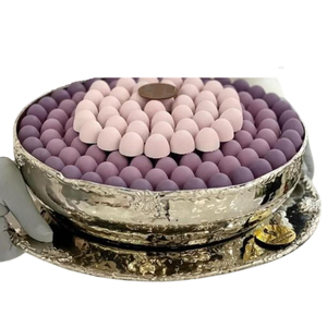 Cuenco para servir dulces de Chocolate de diseño admirable, cuenco de Chocolate de Metal blanco de la mejor calidad para uso en bodas o fiestas de cumpleaños - Product Image 2