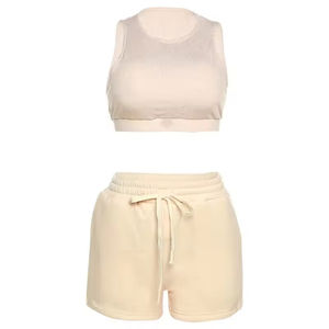 Pantalones cortos atléticos de yoga Chándal y conjuntos para mujeres Conjuntos de yoga Conjunto de ropa de entrenamiento Ropa activa - Product Image 6