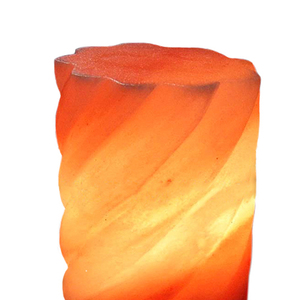 Wholesale Contemporary Custom Natural Himalayan Crystal Salt Lamp Twisted Cylindrical Electric Power Induction Table Lamps - Product Image 4
