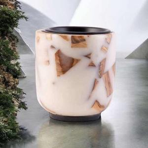 Quemador de Incienso de Madera y Resina Personalizable con Diseño de Ángel Amor Budista, Hecho a Mano, con Tapa, Elegante Porta Incienso Modelo ME-IB-05 - Product Image 1