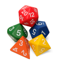 Dés géants en mousse de polyuréthane souple en mousse PU Dés de jeu en mousse souple Idéal pour l'enseignement des mathématiques Jouet pour enfants Cadeaux Jouets éducatifs