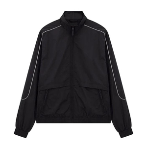 Ropa deportiva para hombre, conjunto de 2 piezas impermeable, abrigos de nailon para hombre, cortavientos de corte regular para exteriores, conjunto de chaqueta de Hip Hop de gran tamaño para hombre - Product Image 6