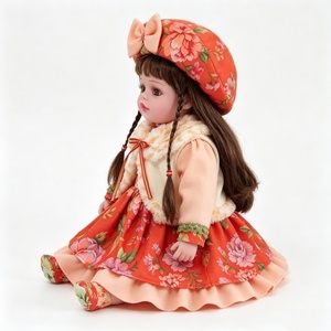 Muñeca musical personalizada, muñeca de trapo suave que canta, muñeca de trapo vintage con estampado floral, muñeca de peluche para niña, muñeca de juguete musical interactiva - Product Image 4
