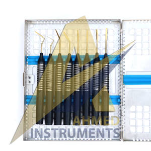 Instrumento de implante Dental recto y curvo Flexible periodontal de periotomo 2024, 8 Uds. Por INSTRUMENTOS QUIRURGICOS SUAVE - Product Image 1