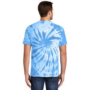 2025 nouvelle mode cravate colorant motif à manches courtes T-shirt pour hommes prix de gros coupe décontractée 180GSM col rond hommes T-shirt - Product Image 5