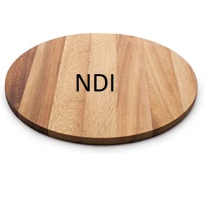 เขียงไม้ทรงโค้งมนดีไซน์พิเศษสำหรับสลัดผักตกแต่งตามธรรมชาติ - Product Image 1