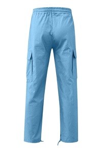 Pantalon cargo camouflage taille haute décontracté d'été pour hommes Leggings classiques en tissu léger multi-poches - Product Image 3